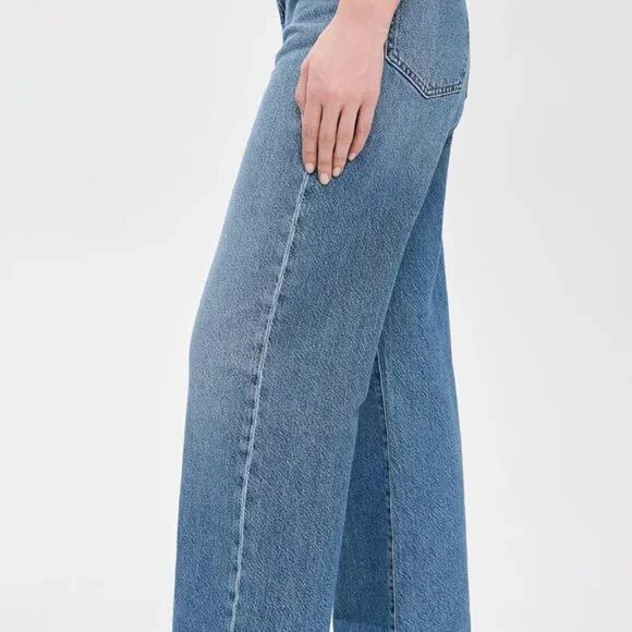 Soft & Stylish Women's High-Rise Wide-Leg Jeans - Premium Eco-Friendly Fabric
